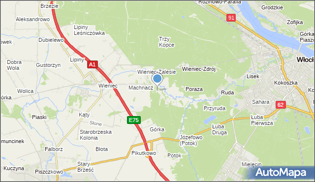 mapa Marianki, Marianki gmina Brześć Kujawski na mapie Targeo